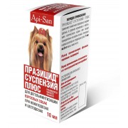 ПРАЗИЦИД суспензия плюс препарат для дегельминтизации при нематодозах и цестодозах для взрослых собак 10 мл